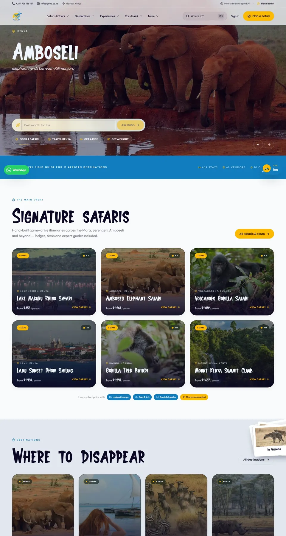Geob Ventures home page